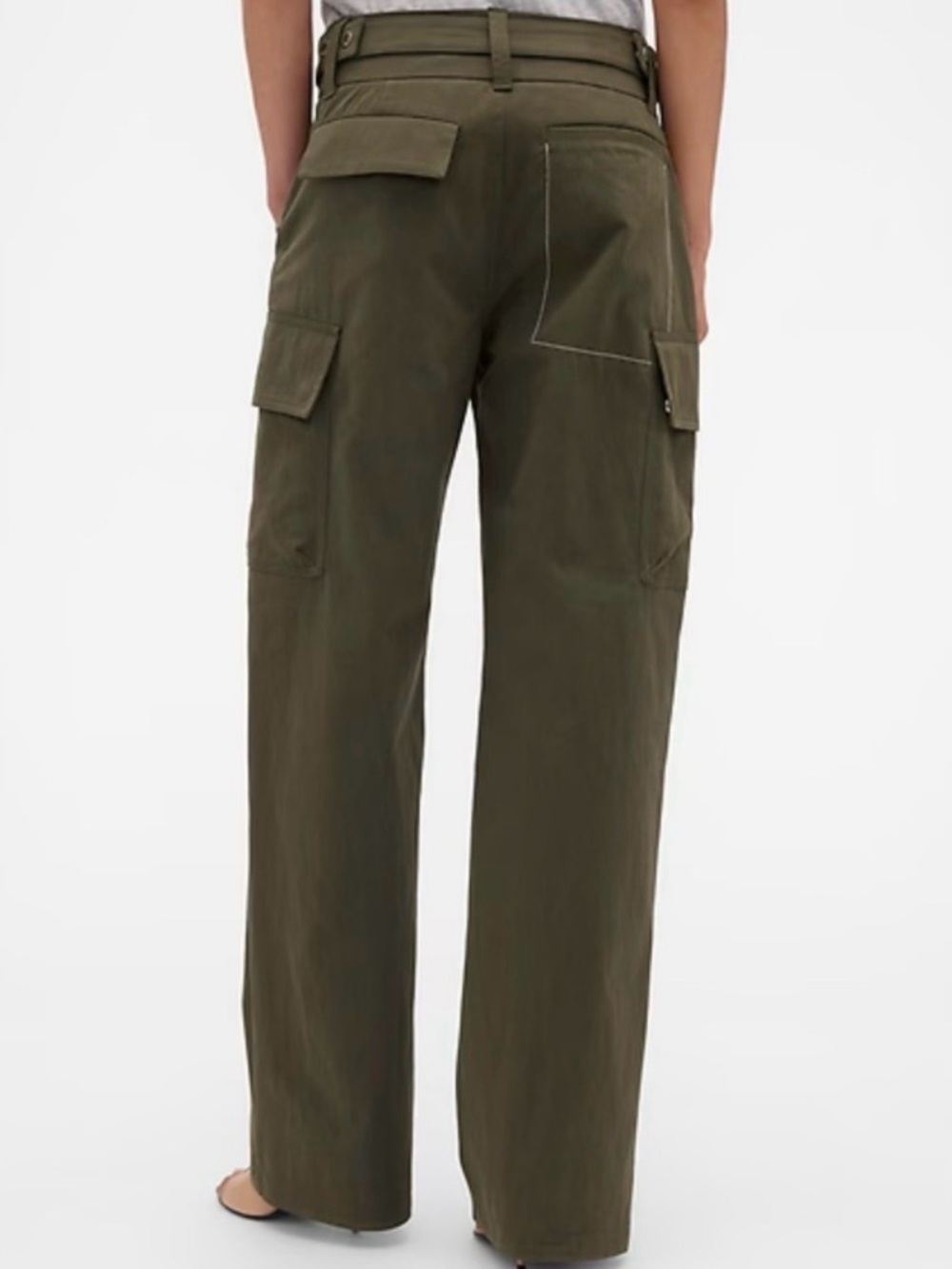 🔥 NWT GAP x Victoria Beckham High Rise Cargo Pants - size 12 - Picture 3 of 8